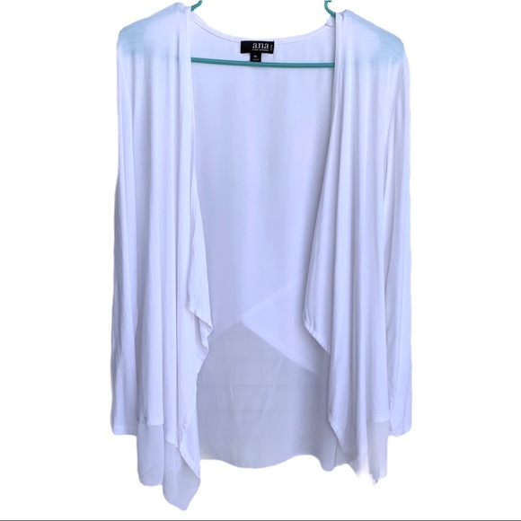 a.n.a Sweaters - Ana • Dressy Open Front Cardigan with Sheer Back